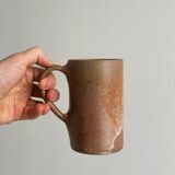 Rustic stoneware mug