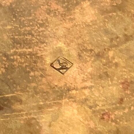 Art Deco lamp on vase - brass