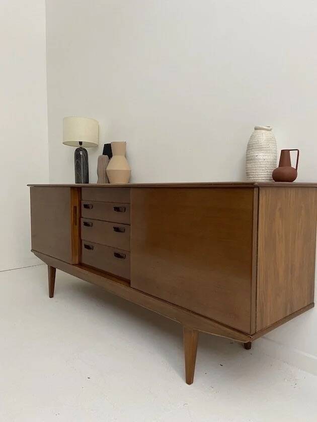 Vintage teak sideboard in Scandinavian style