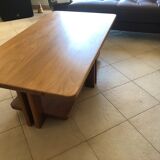 Table basse en orme massif