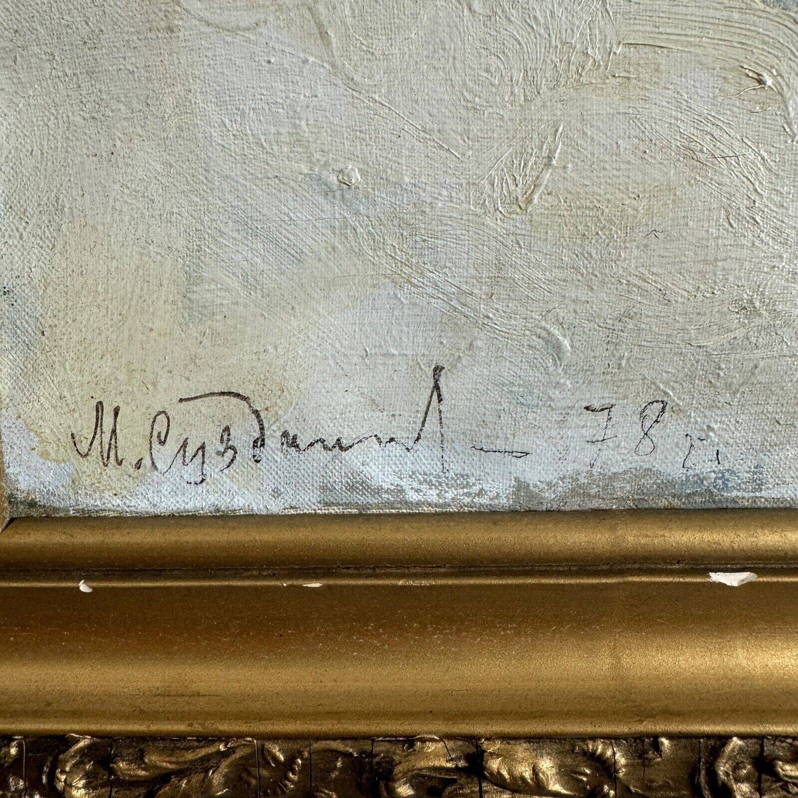 Oil on canvas, early 20th century, figures by Marija Alekseevna Fedorova