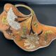 Art nouveau bronze trinket bowl