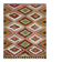 Turkish Handmade Vintage Anatolian Kilim 170 cm x 214 cm
