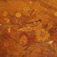 Antique sewing table in various types of wood, 19th century.