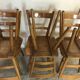 Set of 6 solid beech chairs by Adolf Schneck