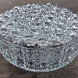Ceiling lamp / round wall lamp, vintage glass