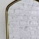 Rearview mirror and free form from the 60s brass frame highlighted with black