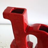 pretty Italian ceramic vase 1970