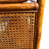 Four-tier rattan shelf