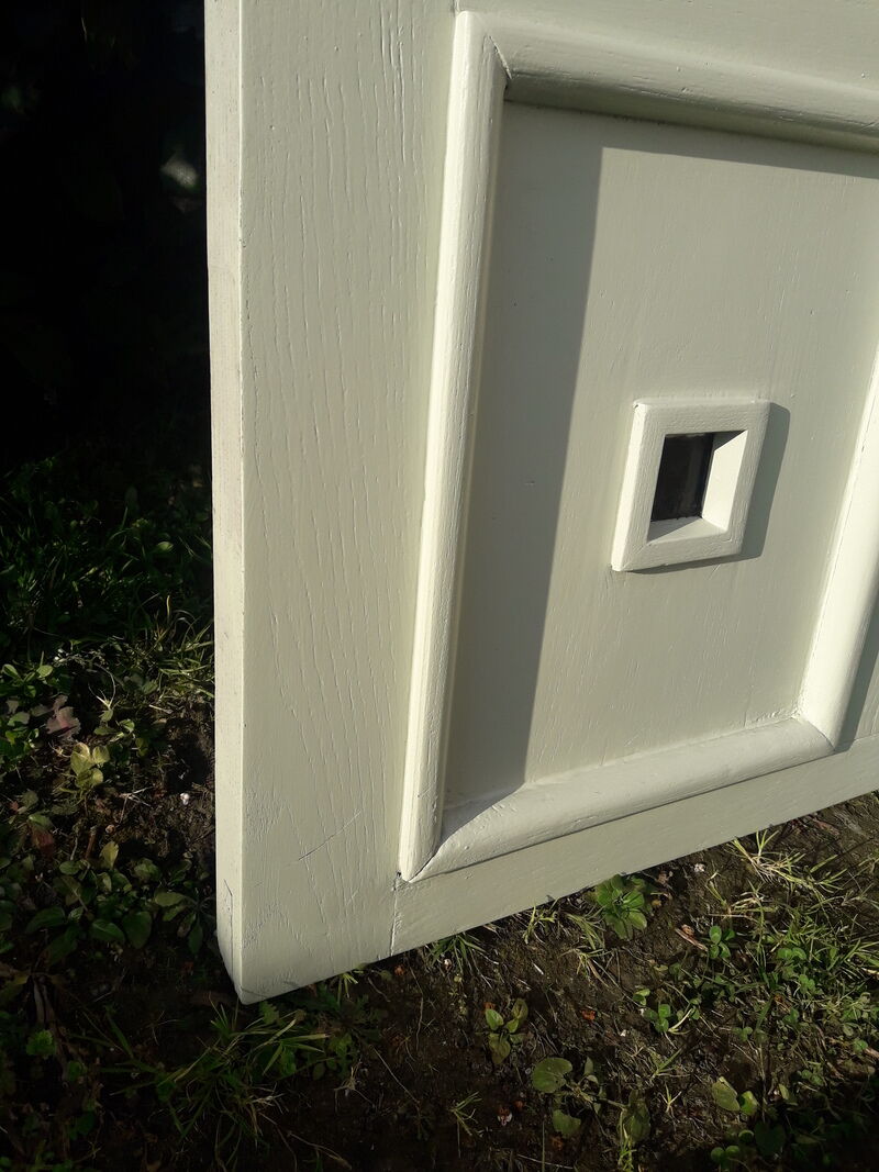 Door 200,6x93,7cm solid oak verso natural old