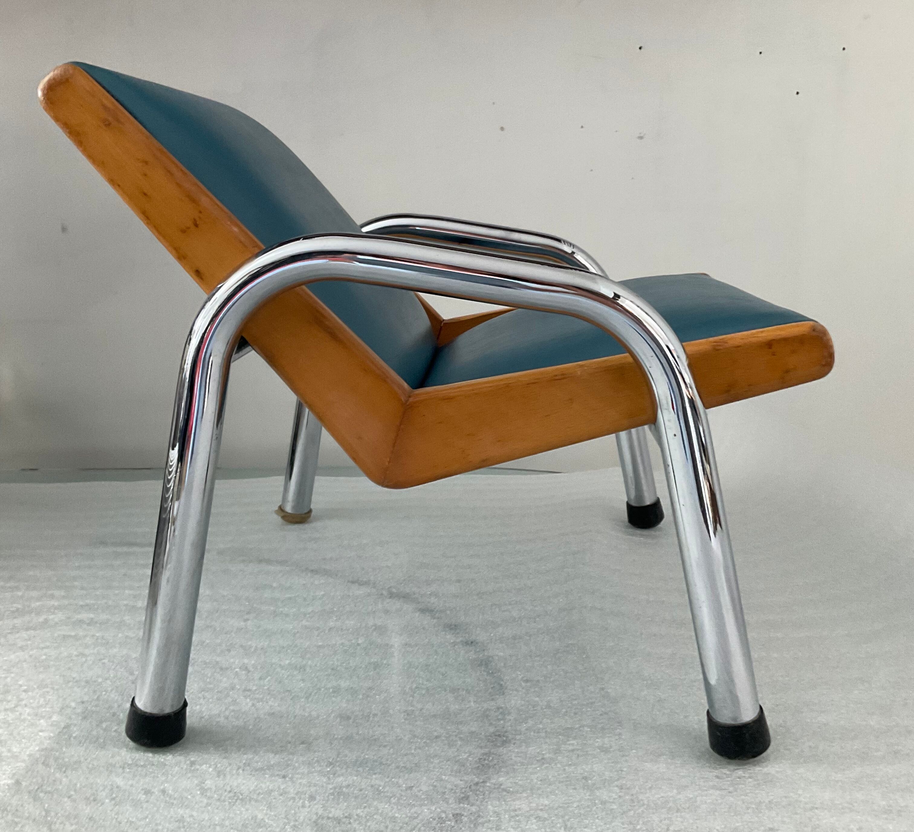 Fauteuil lounge enfant des années 50-60
