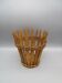 Vintage bamboo and wicker flowerpot
