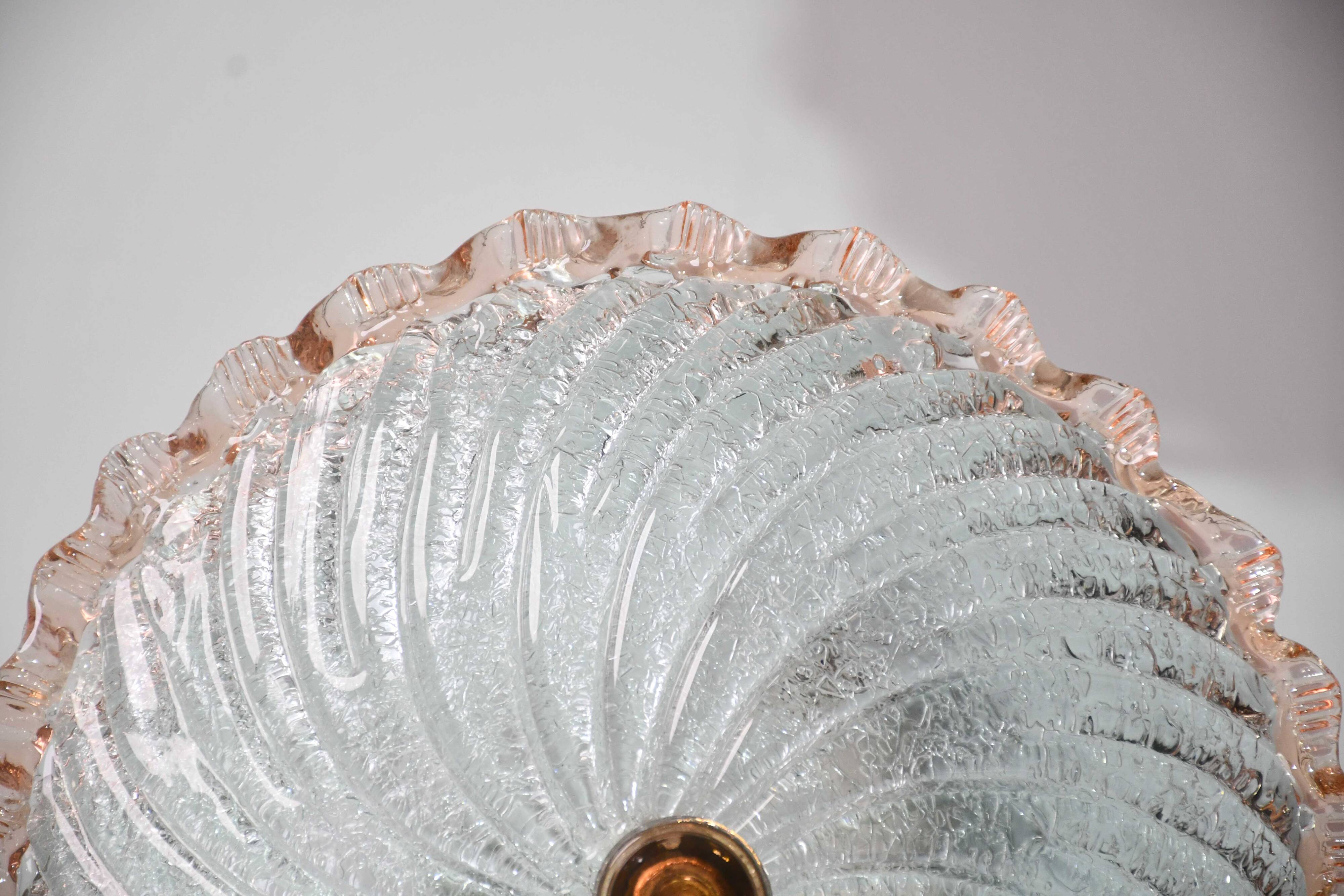 Lustre en verre de Murano Lady Pink, Murano, 1970