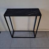 Composite marble effect console