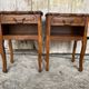 Louis xv style nightstand with drawer + vintage case