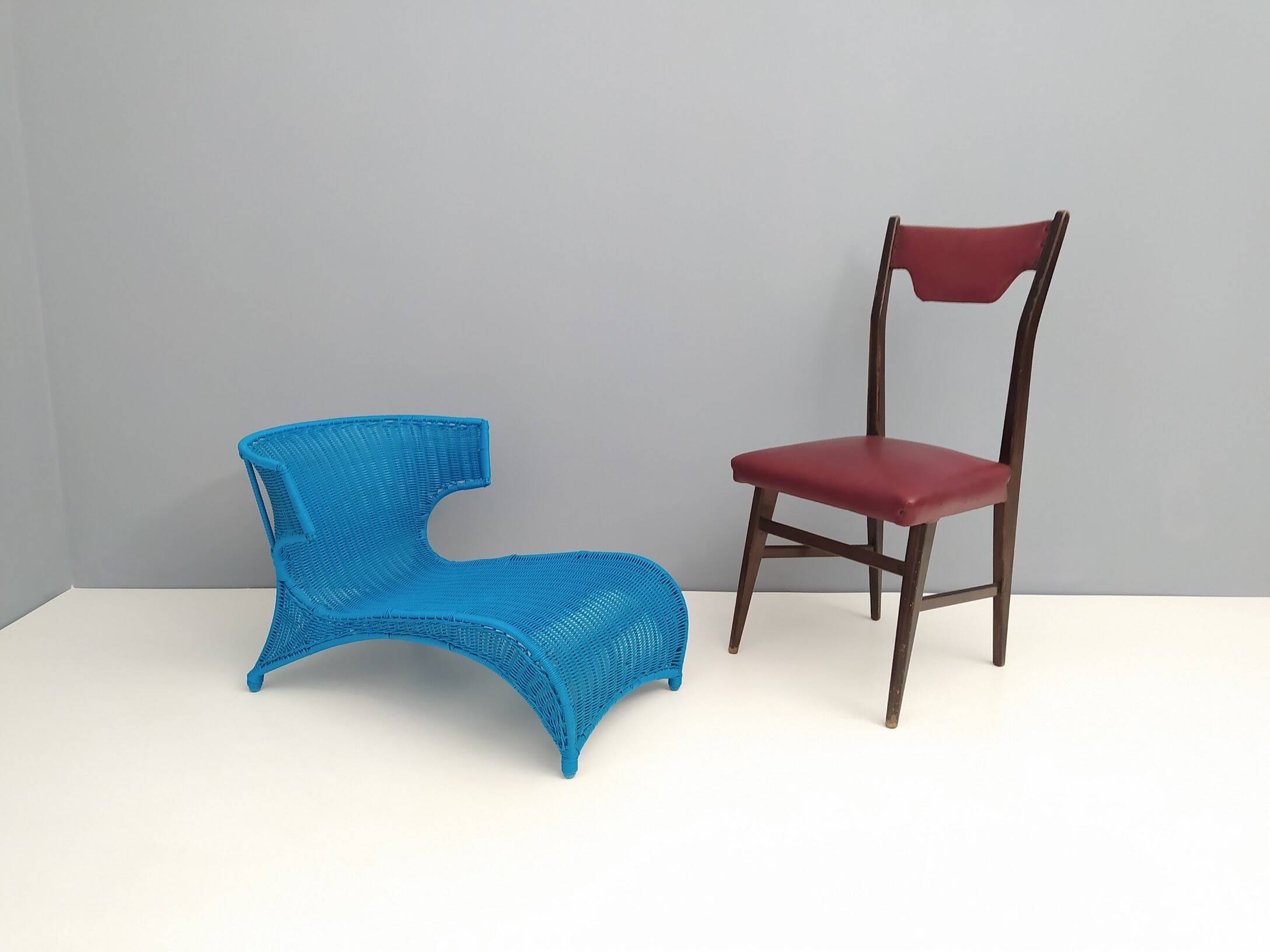Sky Blue Low Longue Chair By Monika Mudler for IKEA, 2001