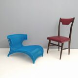 Sky Blue Low Longue Chair By Monika Mudler for IKEA, 2001