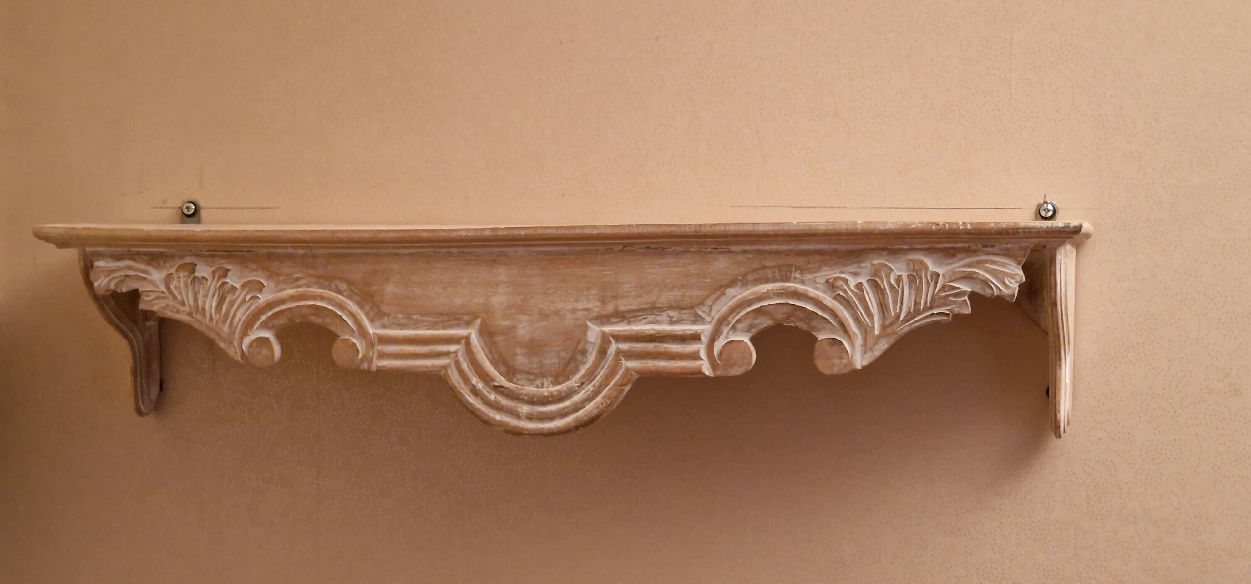 White white white wall shelf