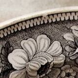 Set of 2 talking plates by Montereau Lebeuf Thibault 19th century