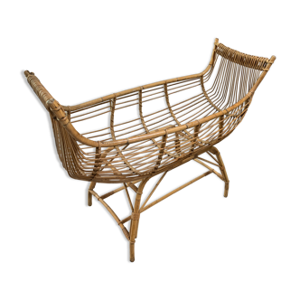 Rattan cradle