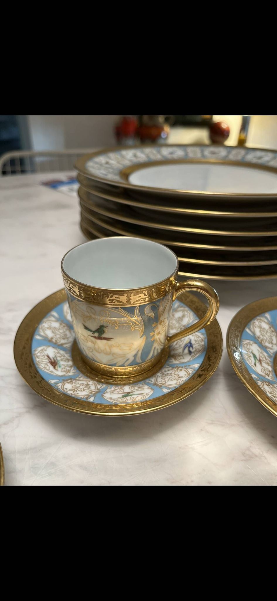 Haviland Parlon Plates and Coffee Cups Service