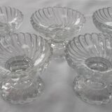 Set of 5 very old mini compote dishes, PORTIEUX