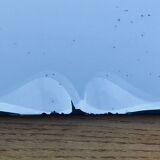 Vintage bevelled mirror 76X51.5