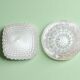 Pair glass flush mount lights wall or ceiling