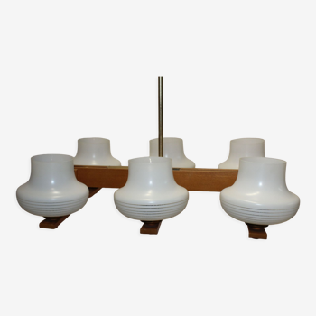 Old scandinavian design chandelier, vintage 1970