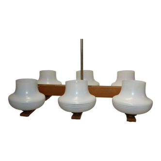 Ancien lustre design scandinave, vintage 1970