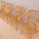 Rattan table and chair set