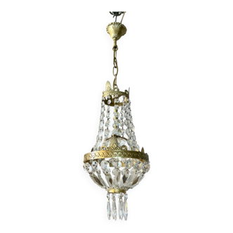 Small basket chandelier hot air balloon