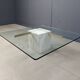 Travertine and brass coffee table by Artedi, 1980s