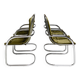 Set of 4 chrome wire chairs by Gastone Rinaldi for Rima, 1960s