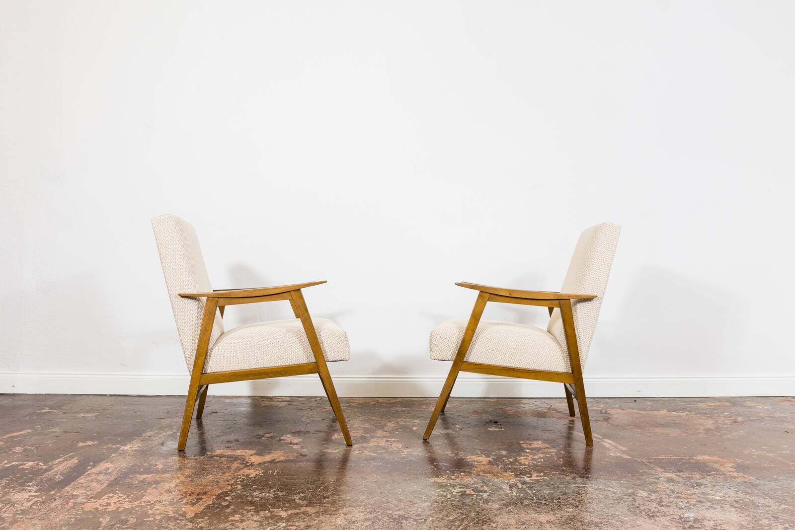 Pair of restored mid-century modern armchairs 1960's