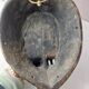 Ancien masque africain, en bois sculpté et plaques de métal, Marka Mali