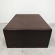 Crocodile-printed leather coffee table or ottoman, attributed to Fendi Casa.