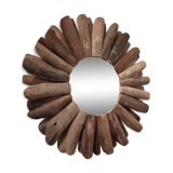 Driftwood mirror, sun shape