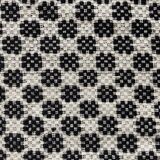 Romanian floral rug handwoven in wool, white and black background