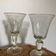 2 Biot glasses