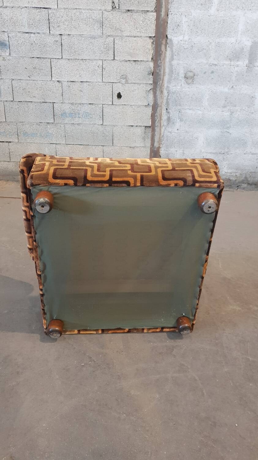 Paire de fauteuils en velours, 1970