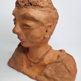 Lace bust in terracotta, 24 cm
