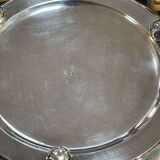 Silver metal dish warmer