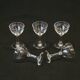 5 Old Small Liqueur Glasses In Engraved Baccarat Crystal