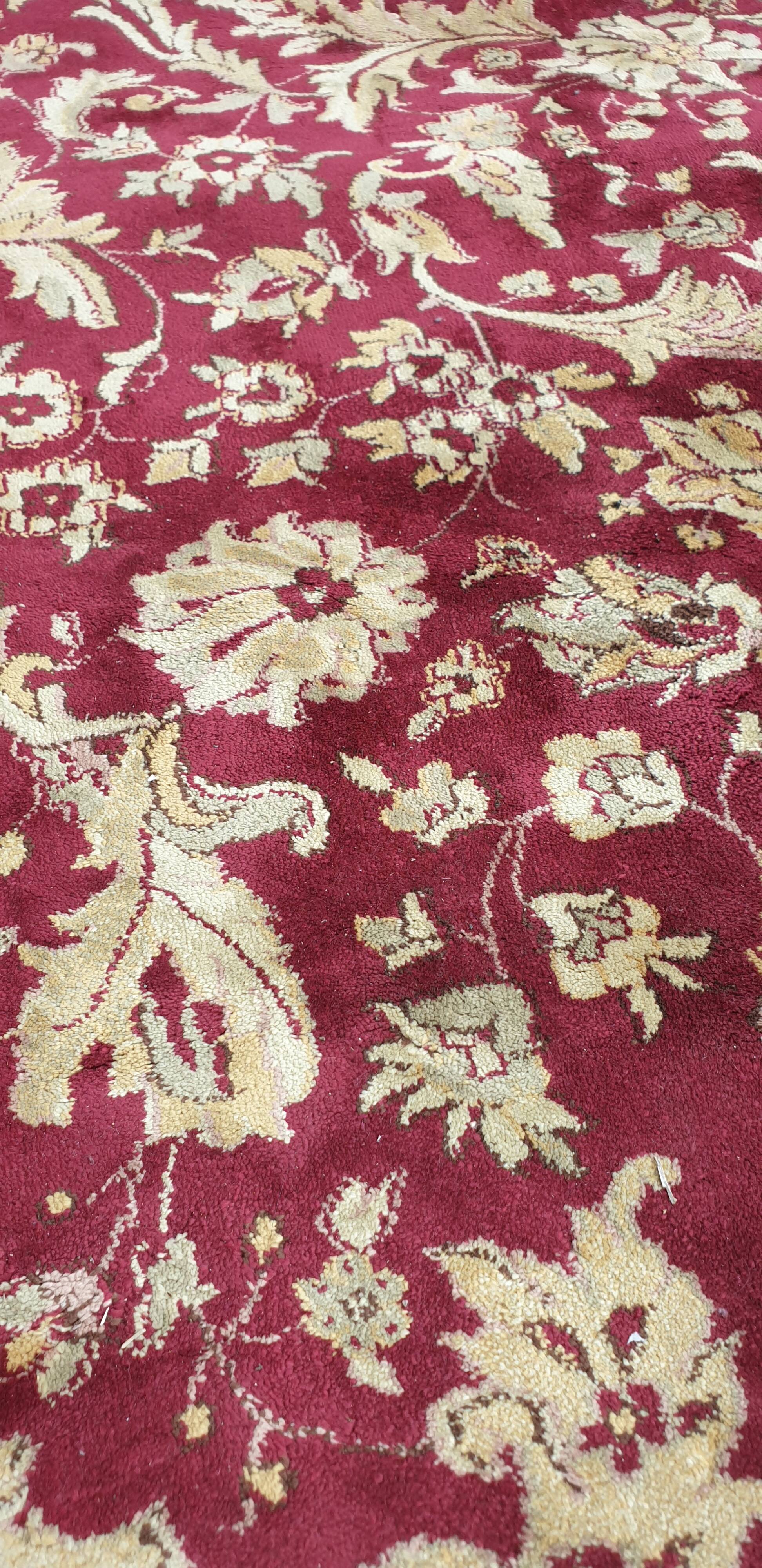 Oriental silk wool rug