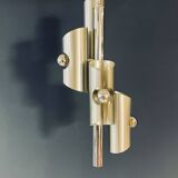 Designer Silver Lamp with Four Silver-Top Bulbs