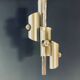 Designer Silver Lamp with Four Silver-Top Bulbs