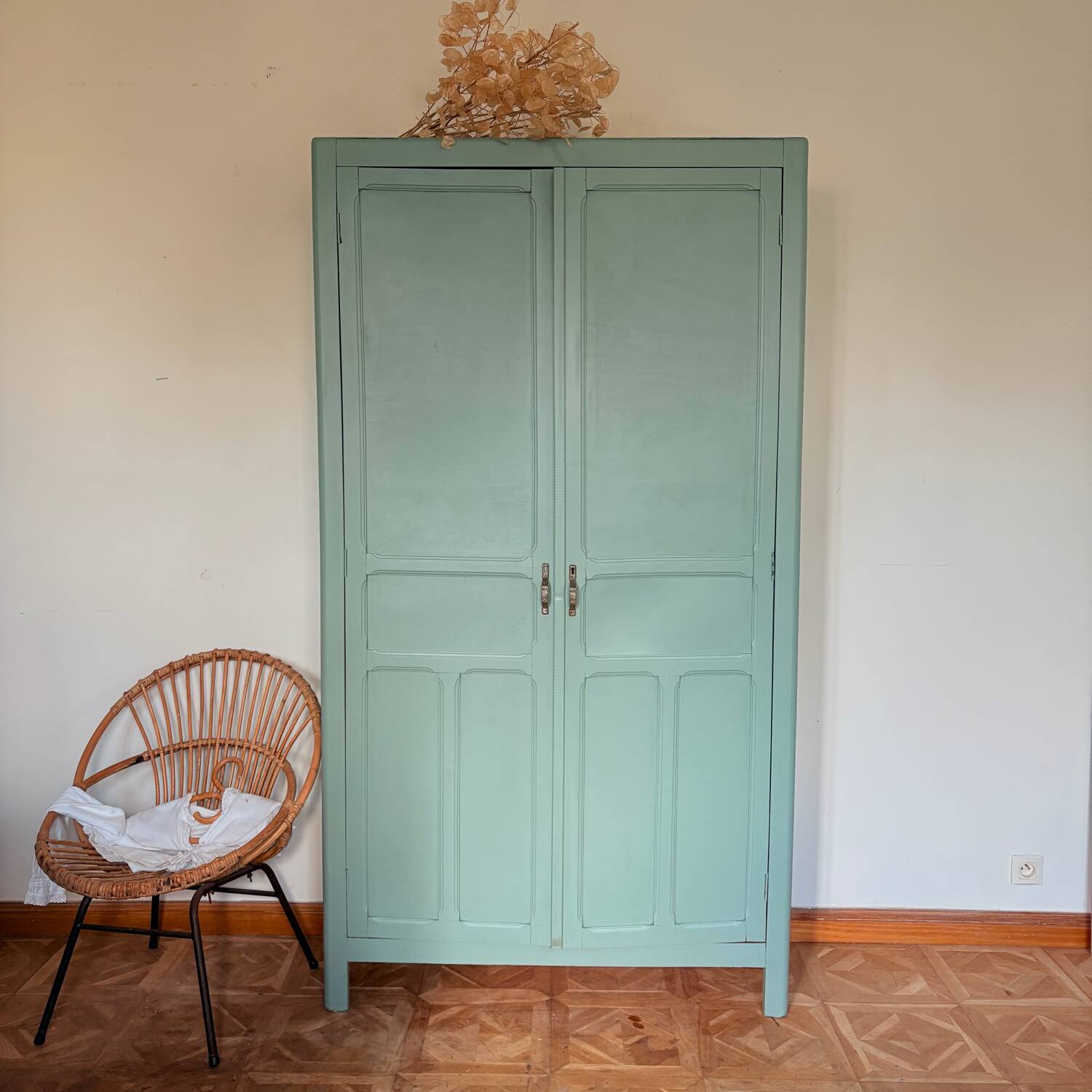 Armoire parisienne vert demoiselles