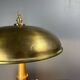 Midcentury Italian modernist brass dome mushroom table lamp, 1960s