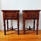 Pair of French solid wood bedside tables
